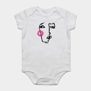 Shy girl Baby Bodysuit